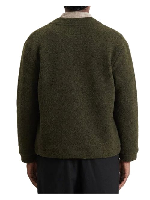 Universal Works Wool Fleece Advance Cardigan Universal Works. | 35788OLIVE